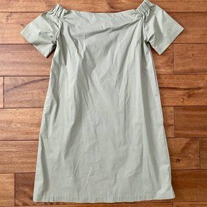 NWT Off-shoulder shift dress (Olive)